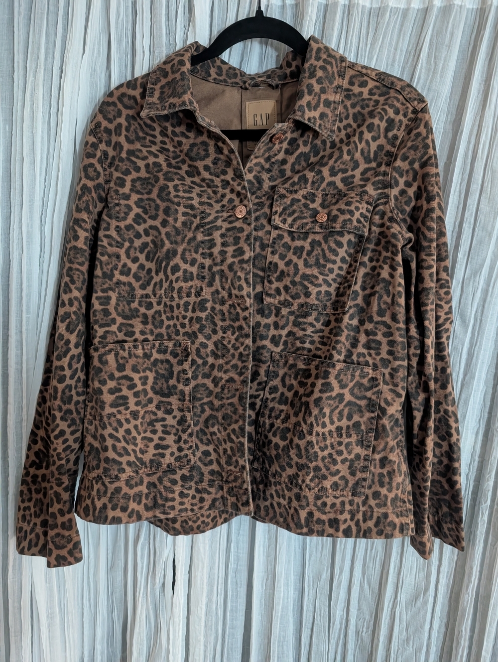 GAP Brown Leopard Print Jacket